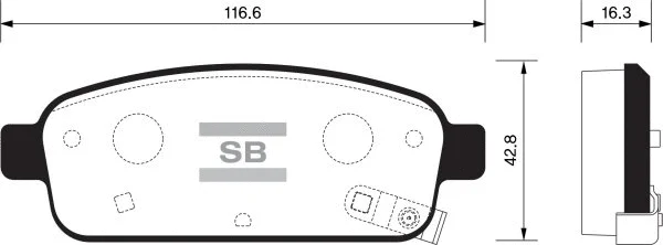 Brake Pad Set, disc brake (FBP1363)