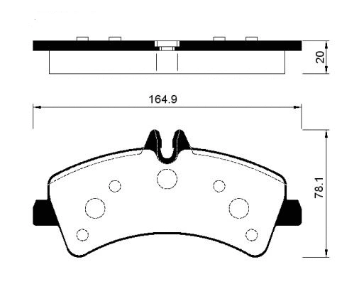 Brake Pad Set, disc brake (FBP1426)