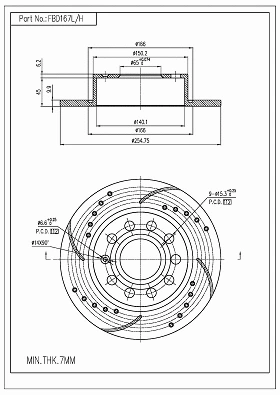 Brake Disc (FBD167L/H)