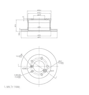 Brake Disc (FBD255)
