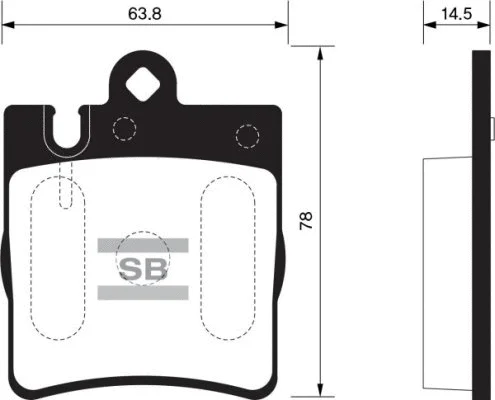 Brake Pad Set, disc brake (FBP1089A)