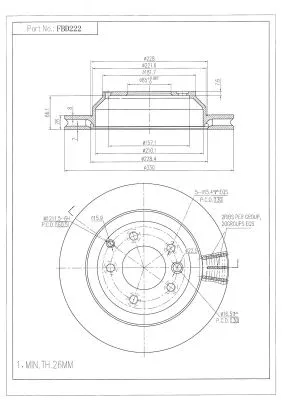 Brake Disc (FBD222)