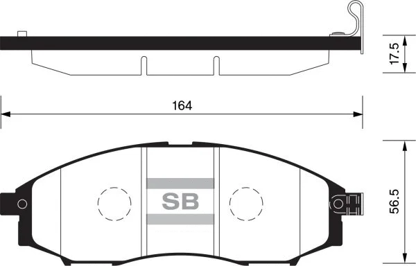 Brake Pad Set, disc brake (FBP2078)