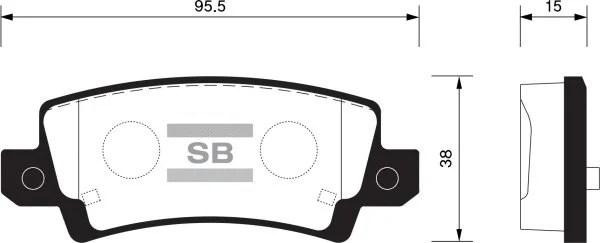 Brake Pad Set, disc brake (FBP1503)