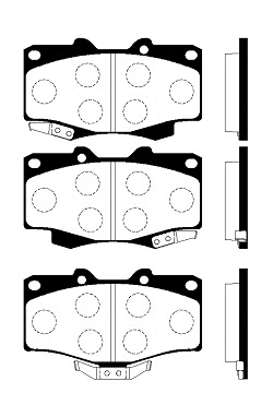 Brake Pad Set, disc brake (FBP4329)