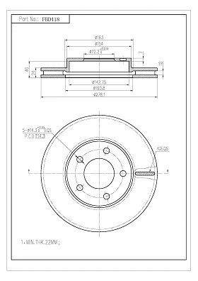 Brake Disc (FBD418)