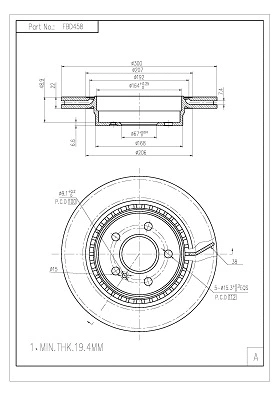 Brake Disc (FBD458)