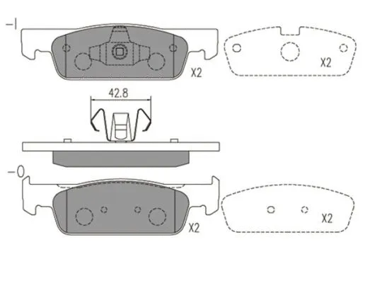 Brake Pad Set, disc brake (FBP4177)