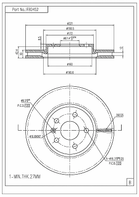 Brake Disc (FBD452)
