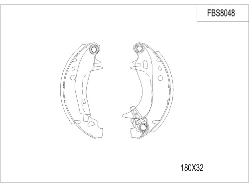 Brake Shoe Set (FBS8048)