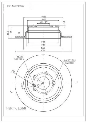 Brake Disc (FBD163)