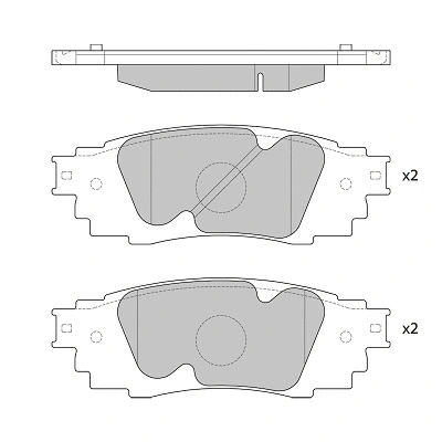 Brake Pad Set, disc brake (FBP4419)