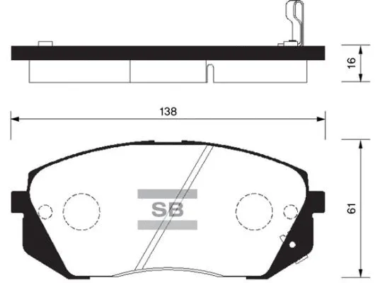 Brake Pad Set, disc brake (FBP1196)