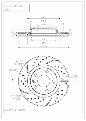 Brake Disc (FBD336R/H)