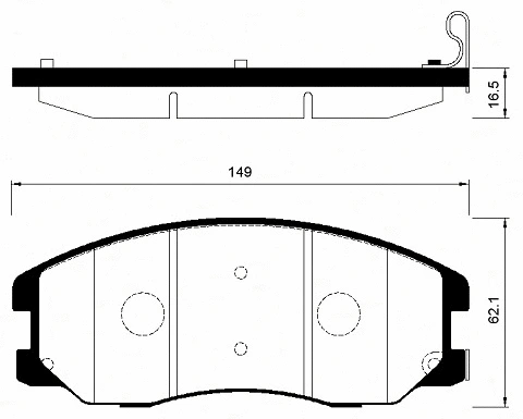 Brake Pad Set, disc brake (FBP4193)
