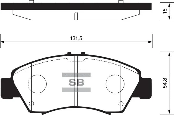 Brake Pad Set, disc brake (FBP2032)