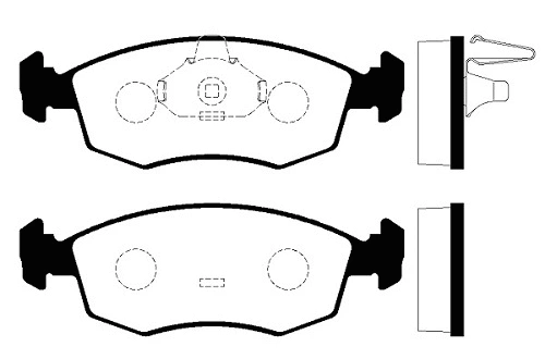 Brake Pad Set, disc brake (FBP4367)