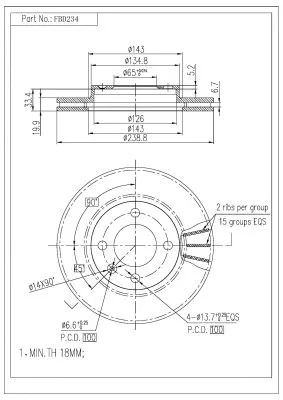 Brake Disc (FBD234)