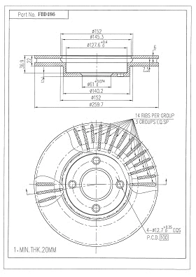 Brake Disc (FBD486)