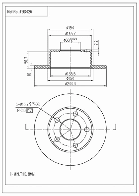 Brake Disc (FBD426)