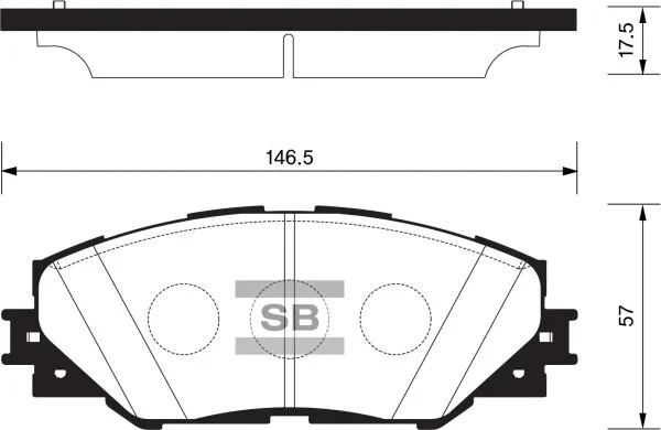 Brake Pad Set, disc brake (FBP2138)