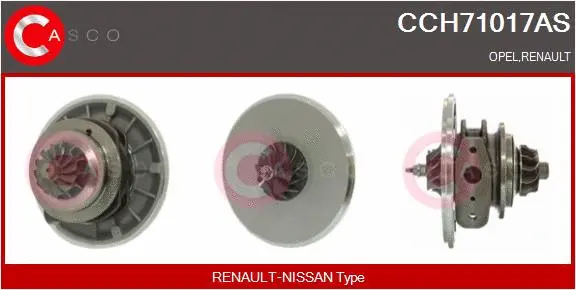 Core assembly, turbocharger (CCH71017AS)