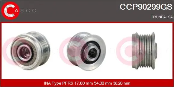 Belt Pulley, alternator (CCP90299GS)