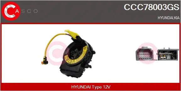 Clockspring, airbag (CCC78003GS)