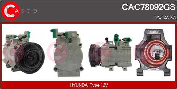 Compressor, air conditioning (CAC78092GS)