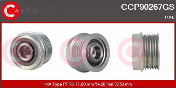 Belt Pulley, alternator (CCP90267GS)