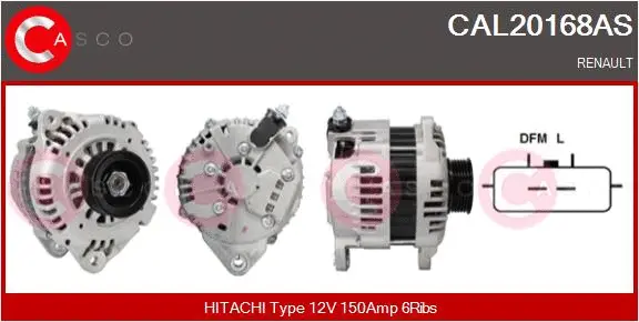 Alternator (CAL20168AS)