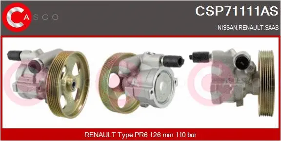 Hydraulic Pump, steering (CSP71111AS)