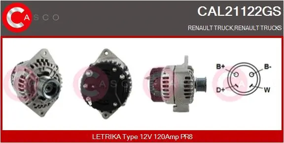 Alternator (CAL21122GS)