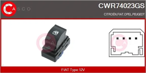 Switch, window regulator (CWR74023GS)