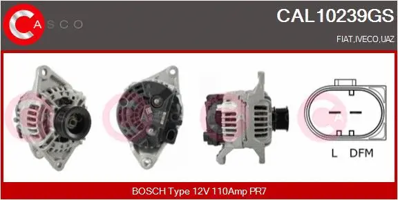 Alternator (CAL10239GS)