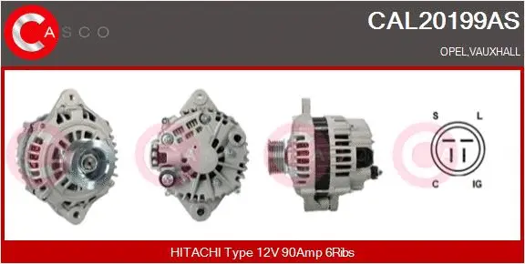 Alternator (CAL20199AS)