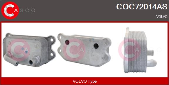 Oil Cooler, engine oil (COC72014AS)