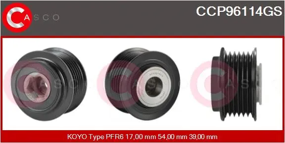 Belt Pulley, alternator (CCP96114GS)