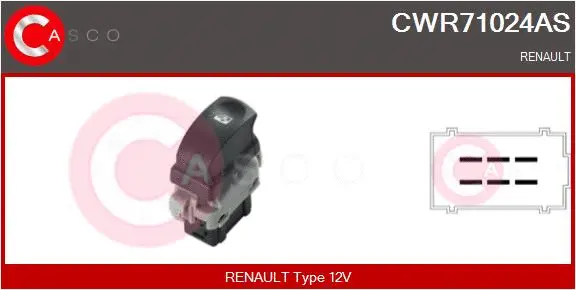 Switch, window regulator (CWR71024AS)