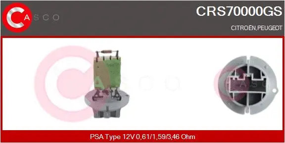 Resistor, interior blower (CRS70000GS)