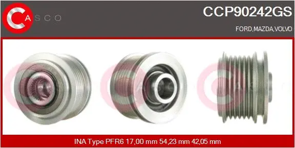 Belt Pulley, alternator (CCP90242GS)