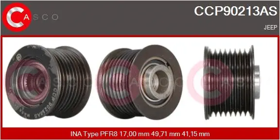 Belt Pulley, alternator (CCP90213AS)