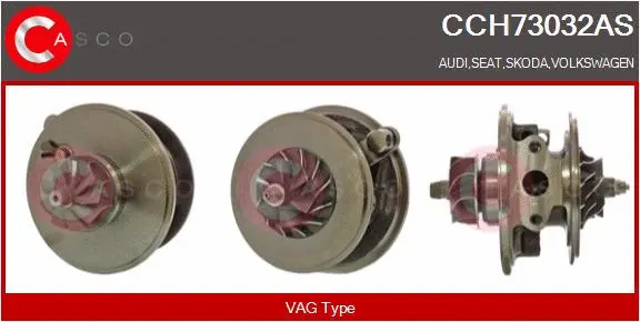 Core assembly, turbocharger (CCH73032AS)