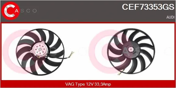 Fan, engine cooling (CEF73353GS)