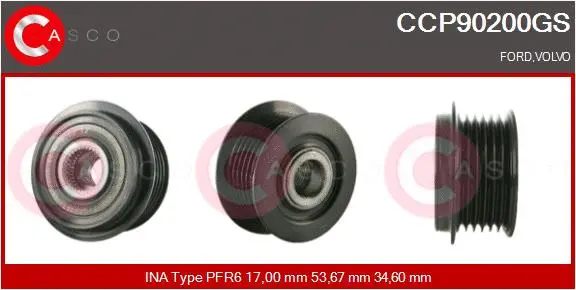 Belt Pulley, alternator (CCP90200GS)