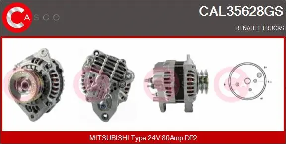 Alternator (CAL35628GS)