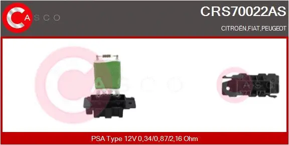 Resistor, interior blower (CRS70022AS)