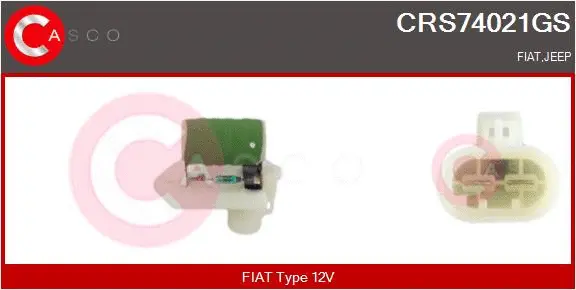 Series resistor, electric motor (radiator fan) (CRS74021GS)