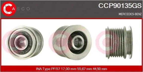 Belt Pulley, alternator (CCP90135GS)