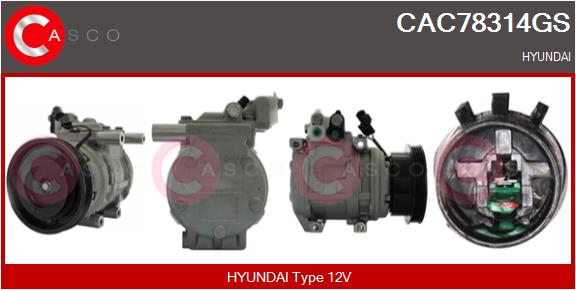 Compressor, air conditioning (CAC78314GS)